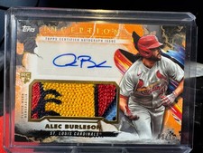 2023 Topps Inception  Alec Burleson Auto RC Jumbo Patch /10
