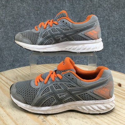 Asics Shoes Mens 5 Jolt 2 GS Running Sneakers Gray Lace Up Athletic Low 1014A035