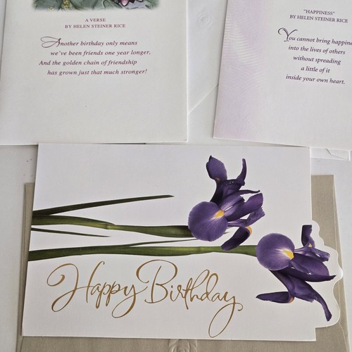 American Greetings Happy Birthday Blumen Blumen Frauen Karten mit Umschlag 3er Set - Bild 4 von 14