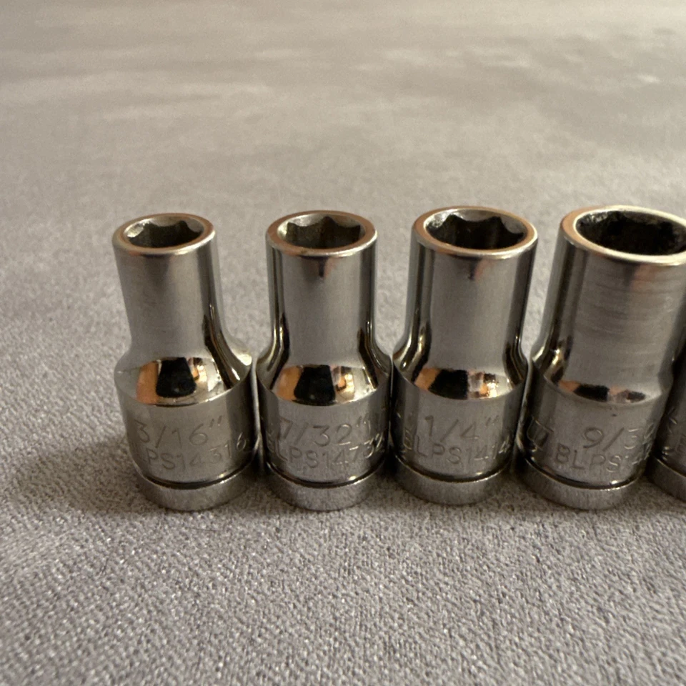 Blue Point 1/4” Drive SAE Socket Set 3/16”-9/16” - Image 2 of 4