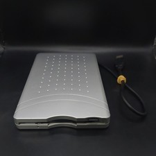Dynex External Floppy Disk Drive DX-EF101 Gray Silver USB - Tested Working Used