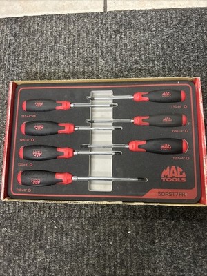 Mac Tools SDRST7FR 7pc Torx Screwdriver Set w/ Foam Tray 