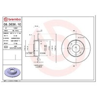 2X Bremsscheibe Vorne FüR Lancia Prisma 831 1.5 1.9 83 Bis 92 Brembo QualitäT