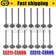 New G4GC Intake & Exhaust Valve Kit 22211-23600 22212-23600 For Hyundai Kia 2.0L