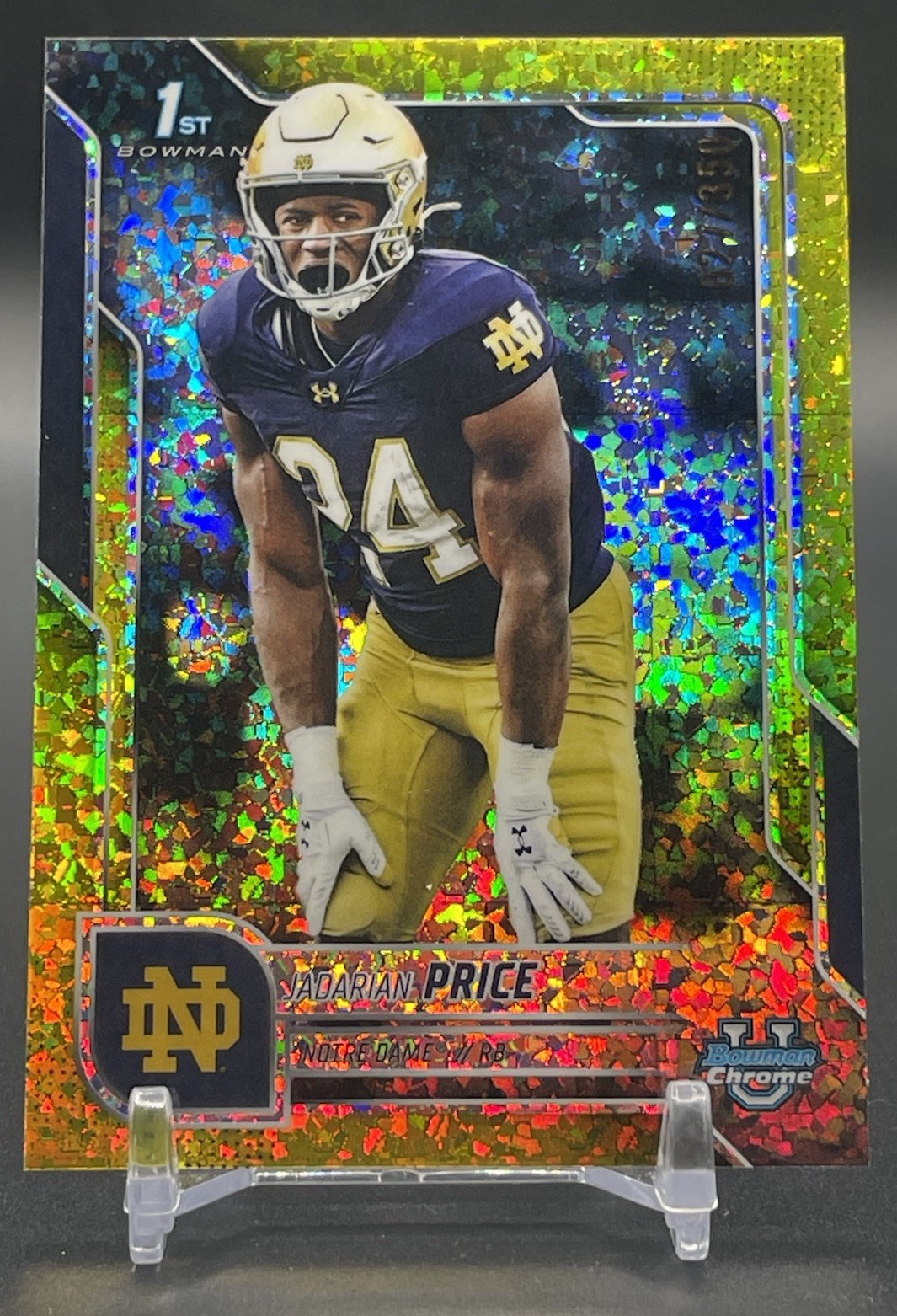 2025 Bowman University Chrome - Jadarian Price #117 Yellow Mini Diamond /350