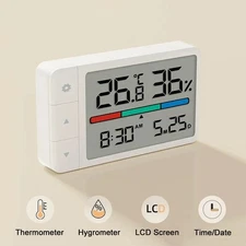 MiaoMiaoCe Thermometer Hygrometer Digital Clock Weather Station Sensor for Home