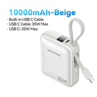 Power Bank Fast Charge Type C Charger 10000mAh PD 35W Portable Mini PowerBank
