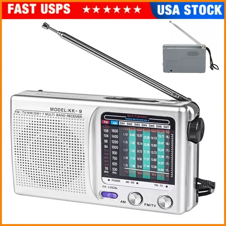 Portable Radio Retro Pocket Size Portable Am Fm Radio Easy to Carry