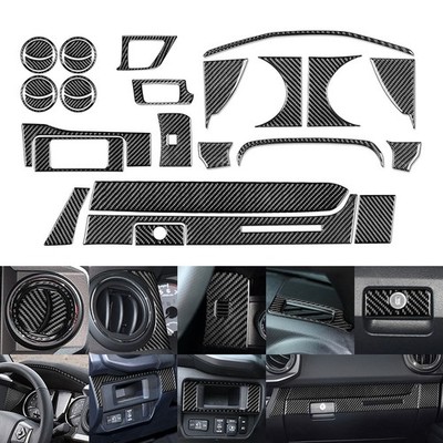 30Pcs Interior Dashboard Decoration Kit Cover Trim For Toyota Tacoma 2016-22