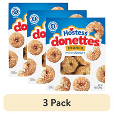 (3 pack) Hostess Donettes, Crunch Mini Donuts...