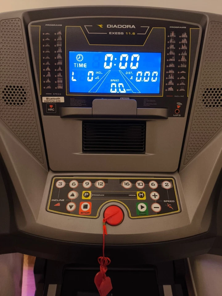 Tapis Roulant elettrico Diadora Exess 11.6 con inclinazione - Immagine 3 di 4