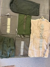 Job lot of 5 x vintage Swedish army suplus canvas pouches plus other g41
