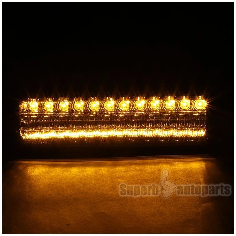 Fits 94-98 Chevy C/K Tahoe Suburban Head Lights+Corner+LED Bumper Lamps Smoke Foto 3 de 4