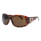Women's Designer Fashion Sunglasses Square Rectangular UV400 - Tortoise Brown