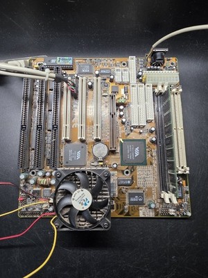 Super Socket 7 AT Motherboard AGP PCI ISA ATX VIA 598MVP 586B HOT-591P AMD K6-2