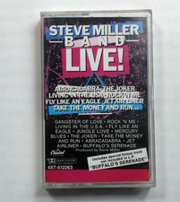 Steve Miller Band Live Cassette Capitol 1983 Bonus Track