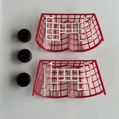 Stiga Play-Off Table Top Hockey Original Nets  And 3 Pucks