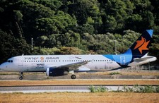 Flugzeugdia / aircraft slide  4X-ABF  A-320  ISRAIR SPECIAL RHO 09/22  NO CUT !!