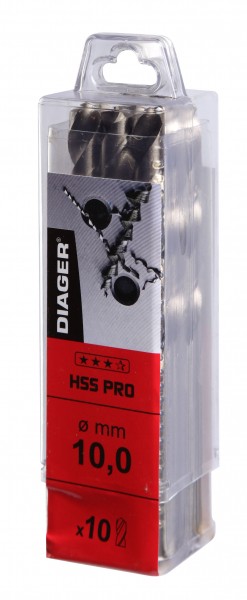 5 forets HSS Pro Métal DIAGER Diamètre 12mm hélicoïdaux pour perçage acier