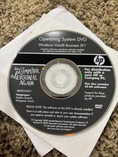 HP compaq operating system dvd windows vista business sp1 NEW 32 bit 48484233-dn