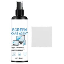 Screen Cleaner Spray 50ml Dust Remover Screen Cleaner with Wipe Cloth