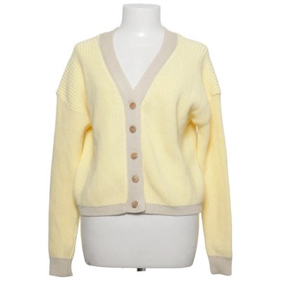 Matona, Strickjacke, Damen, Größe: XS, Gelb/Grau, Bio-Baumwolle, Streifen #iKf