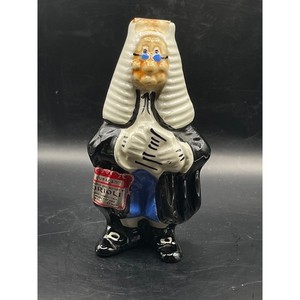 Vintage 1969 Drioli Curacao Miniature Judge Figure Bottle 5.25" EMPTY