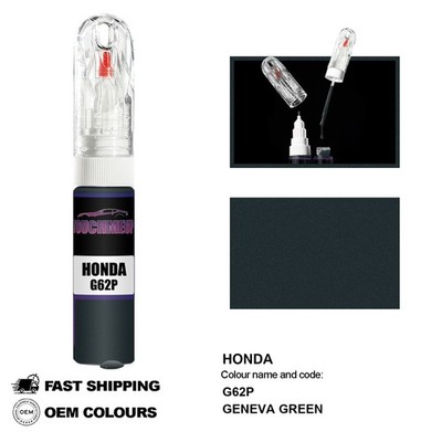 FÜR HONDA GENEVA GRÜN G62P Touch Up Lackstift Pinsel Fix Kit Kratzer Chip Set