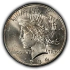1934 $1 Silver Peace Dollar - UNC - SKU-D7804
