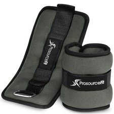 ProsourceFit Ankle / Wrist and Arm / Leg Weights Set of 2 lb/Small, Grey 2lb
