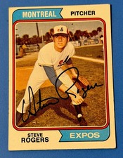 1974 Topps Steve Rogers #169 Hand Signed Autograph Rookie Card West Palm Beach. rookie card picture