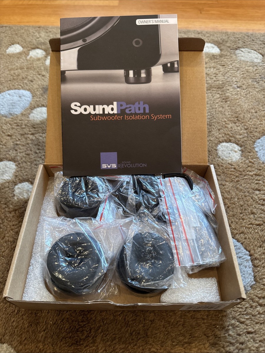 SVS SoundPath Subwoofer Isolation System - Black, Pack of 4 SVS SoundPath Subwoofer Isolation System - Black, Pack of 4