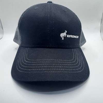 HIT WEAR Black/Gray Mesh Trucker Hat, Ford Bronco, Adjustable,SnapBack, NWOT