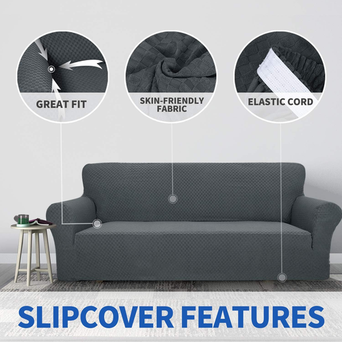 Newest Jacquard Chair Covers for Living Room, Super Stretch Non Slip Chair Slipc - Picture 3 of 7