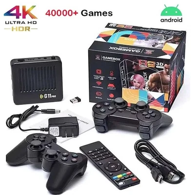MARKENLOS NEU G11 Pro Retrowave Retro Gaming 64GB Box TV 4K Game Konsole 32.000 Spiele DE