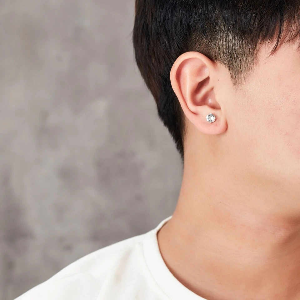 Magnetic Earrings Clip Women Men Studs Pair Stud Fake Unisex Non-piercing Magnet - Image 4 of 4