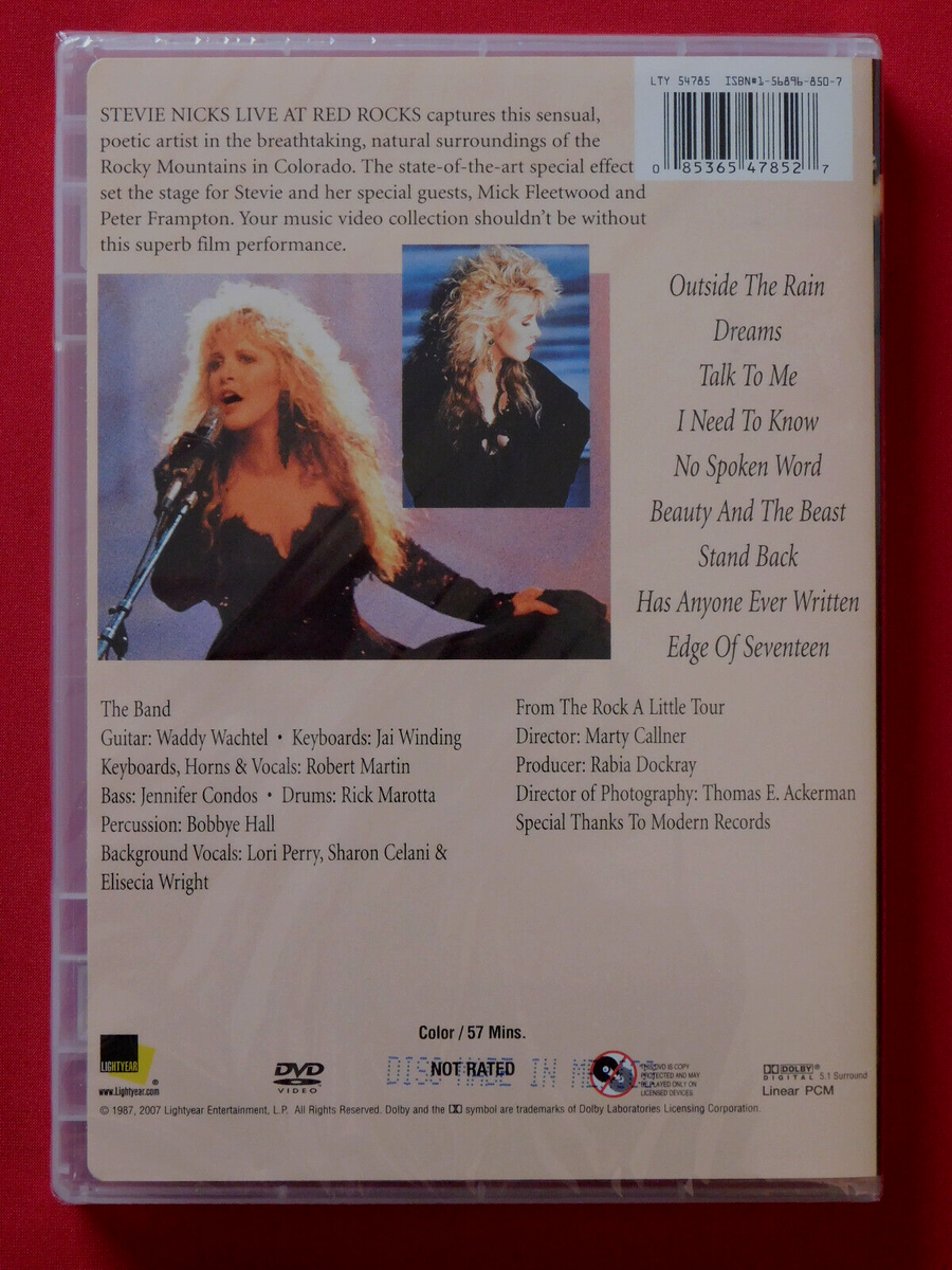 Stevie Nicks Live at Red Rocks DVD Outside The Rain Dreams