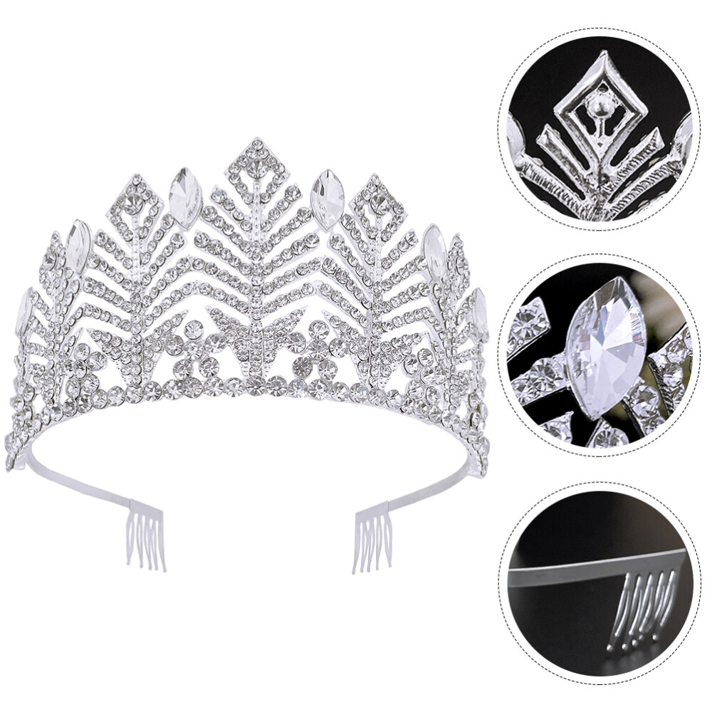 Hochzeitskopfschmuck Kamm Strass Haarschmuck Für D Produktbild-Vorschau 8