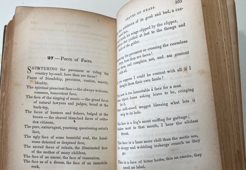 Leaves of Grass, Walt Whitman ~ TRUE 1856 Second Edition ~Emerson Quote on Spine - Picture 9 of 22