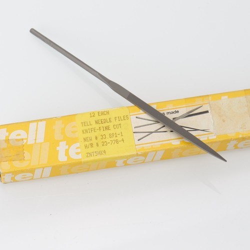 Quality Swiss Made Tell Cut #4 Fine Cut Knife Needle File No 33.891 (G14D23) - Picture 3 of 3