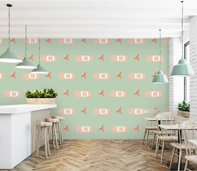 3D Red Cute Flower 16RAI63 Wallpaper Mural Self-adhesive Kasumi Loffler Honey