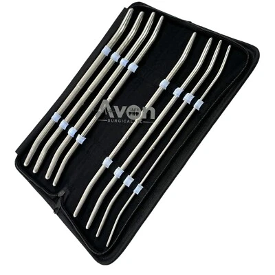 CYNAMED USA NEW PREMIUM GRADE 8 EA PRATT DILATOR SOUNDS SET SURGICAL MEDICAL INSTRUMENTS
