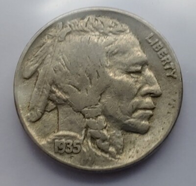 1935 5C BUFFALO NICKEL AU Very Nice Eye Appeal #B7
