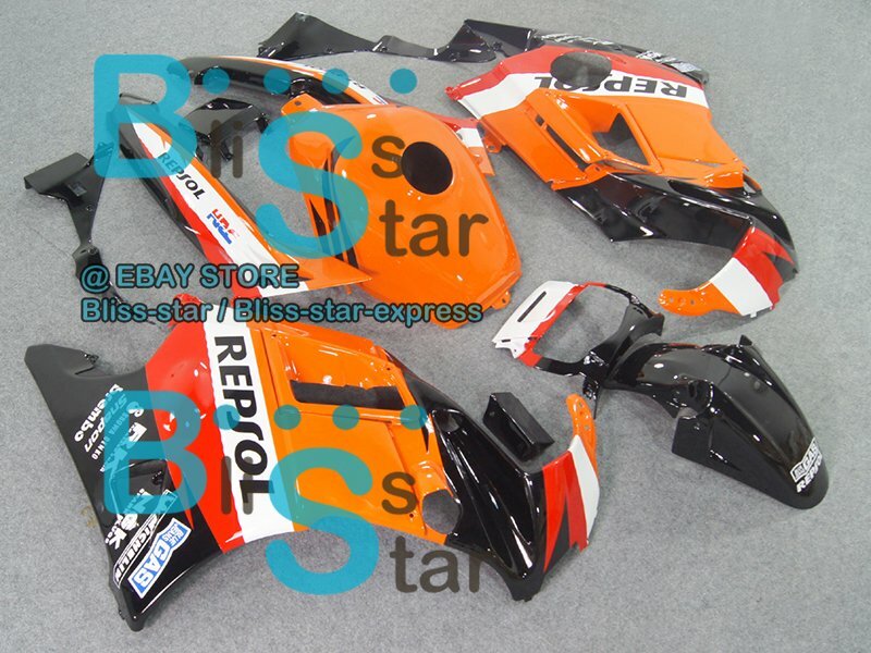 Orange Glossy ABS Fairing With Tank Cover Kit Fit HONDA CBR600F2 1991-1994 33 A7 item image