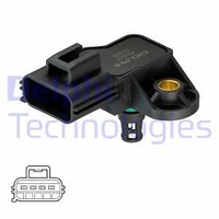Delphi PS10227 Sensor, Intake Manifold Pressure For Mazda