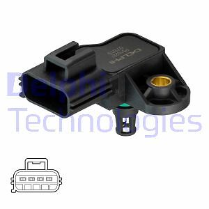 Delphi PS10227 Sensor, Intake Manifold Pressure For Mazda-image