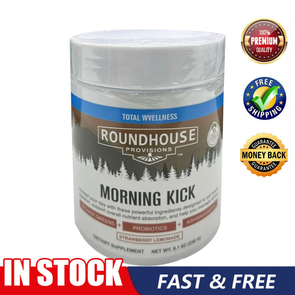 Morning Kick, Greens Superfood Powder Supplement with Ashwaganda,Collagen HOT；