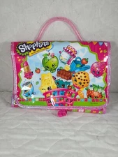 2013 Shopkins Travel Organizer Carrier Bag Figure Storage Handle Carrying Case 