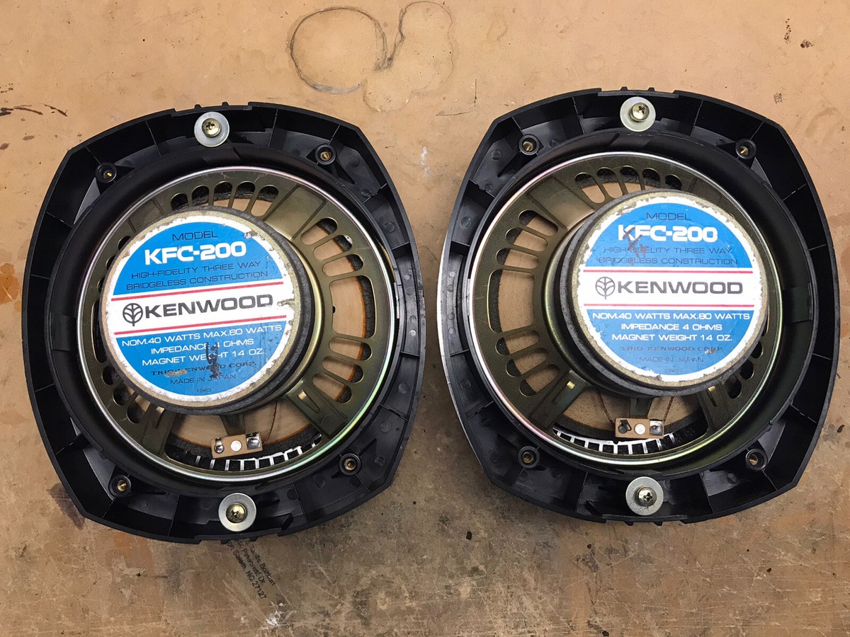 Vintage Kenwood KFC 200 20cm Car Speakers Very Rare! | eBay