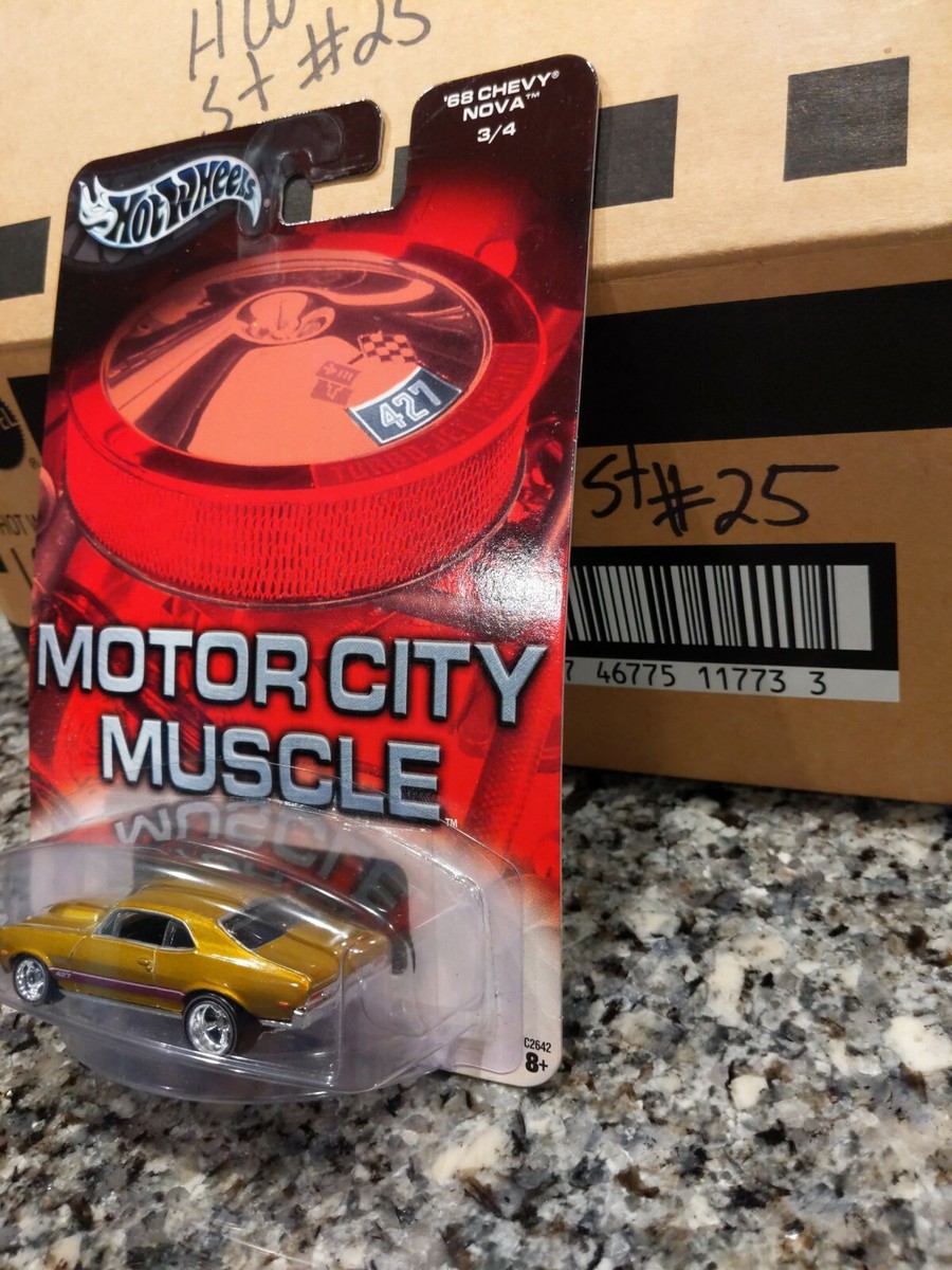 Hot Wheels Motor City Muscle '68 Chevy Nova 3/4 Real Riders